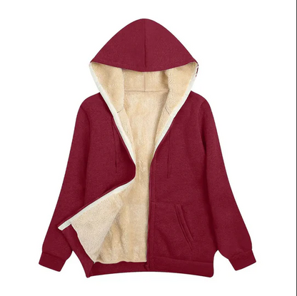 Winterjacke Damen Kapuze Kunstpelz Futter