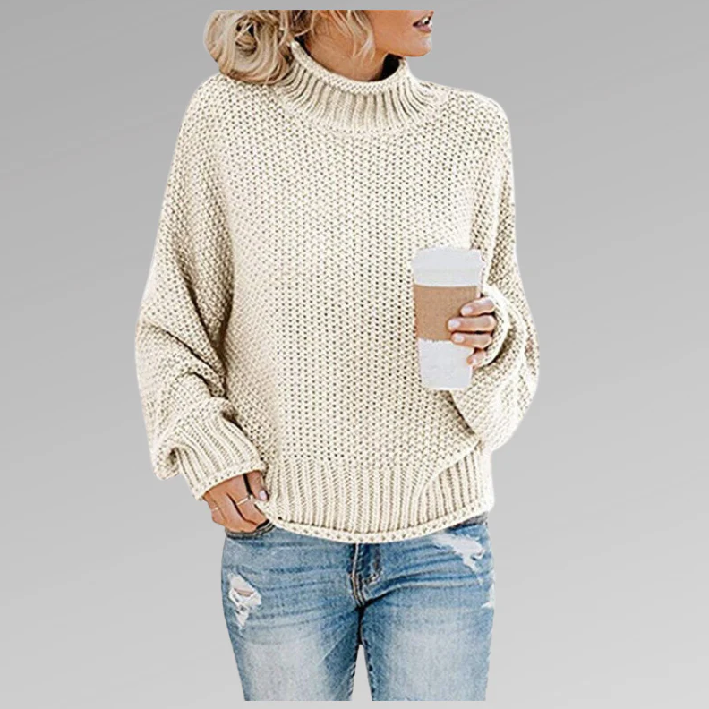 Stilvoller Strickpullover mit Rollkragen