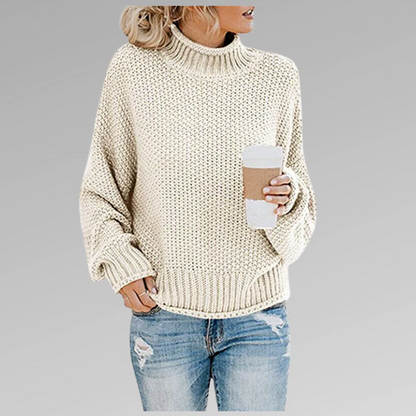 Stilvoller Strickpullover mit Rollkragen