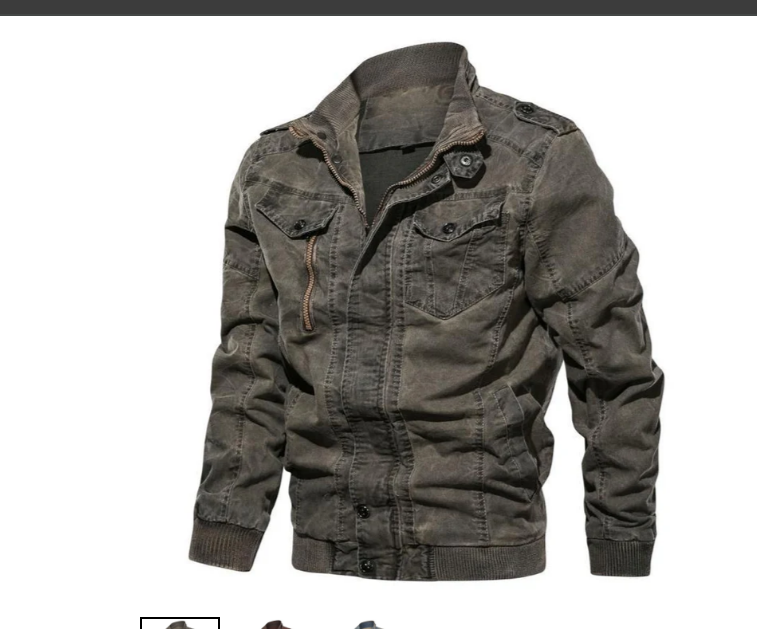 Herren Jeansjacke Stehkragen Modern - IdealeKleiden