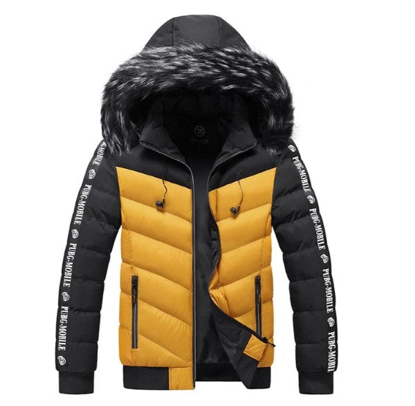 Berno - Herren Winterjacke Zwei-Farben-Design