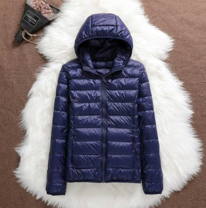 Daunenparka Damen Kapuze Warm