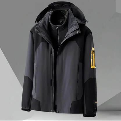 Herren Windbreaker Jacke Wasserdicht Kapuze - IdealeKleiden
