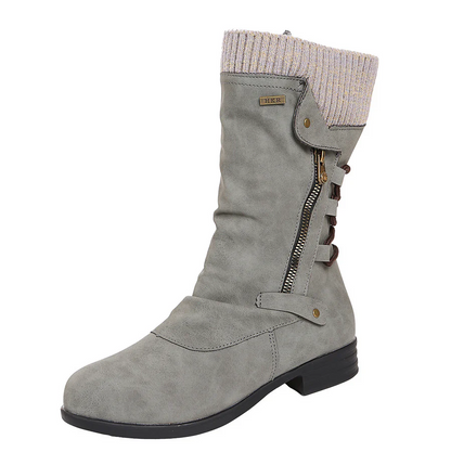 Damenschuhe Winterstiefel Warm Bequem