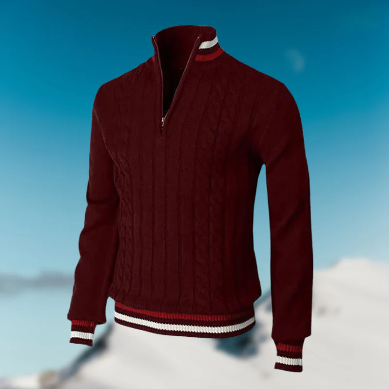 Herren Pullover Elegantes Design Kragen