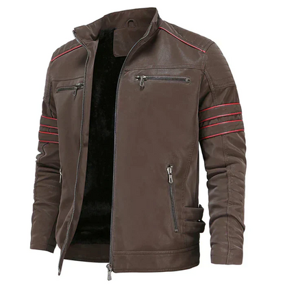 Motorrad Lederjacke Herren Robust Stylish - IdealeKleiden
