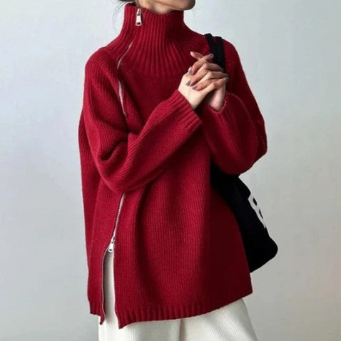 Stylischer Rollkragen Pullover Damen