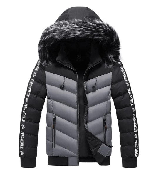Berno - Herren Winterjacke Zwei-Farben-Design