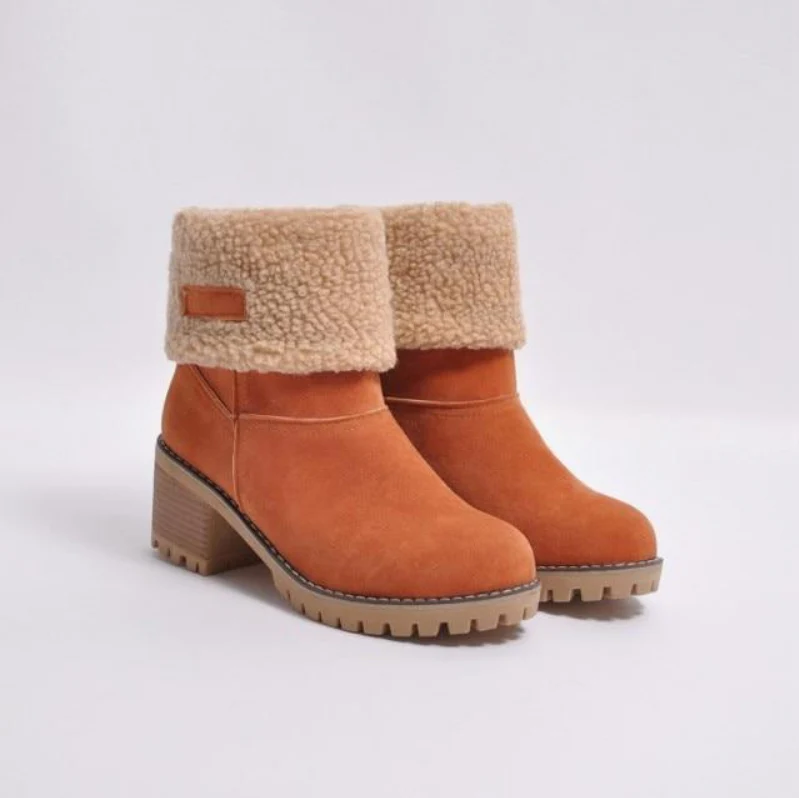 Winterstiefel Wildleder Warm Isoliert