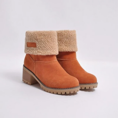 Winterstiefel Wildleder Warm Isoliert