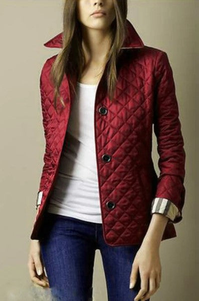 Seidig-Baumwoll Jacke Damen Slim Fit