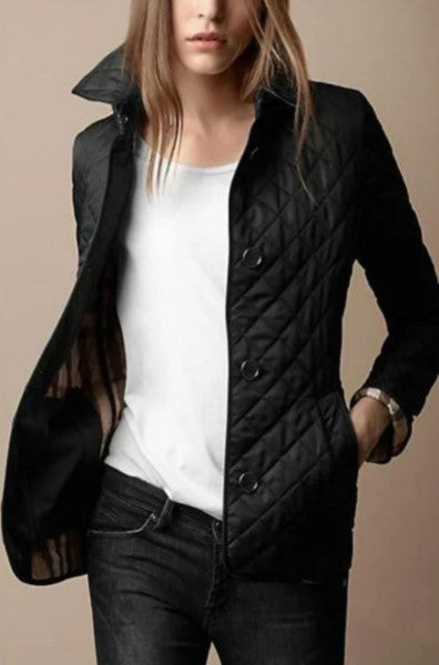 Seidig-Baumwoll Jacke Damen Slim Fit