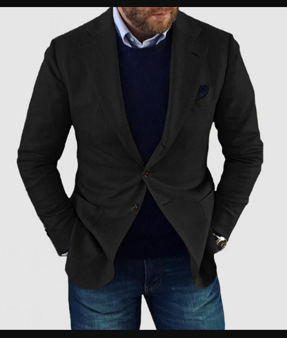 Herren Strickjacke Lässig Einfarbig Langarm