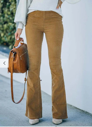 Elegante Damen Schlaghose Slim Fit