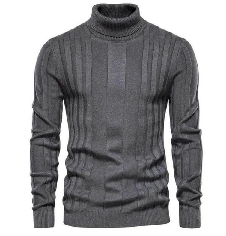 Slim Fit Rollkragen Pullover Modern Design