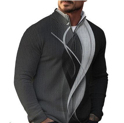 Lässiger Pullover für Herren mit coolen Drucken - IdealeKleiden