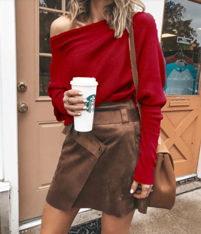 Stylische Off-Shoulder Sweatjacke Damen
