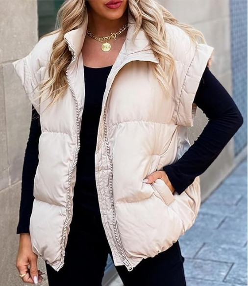 Damen Sommerweste Gesteppt Ärmellos
