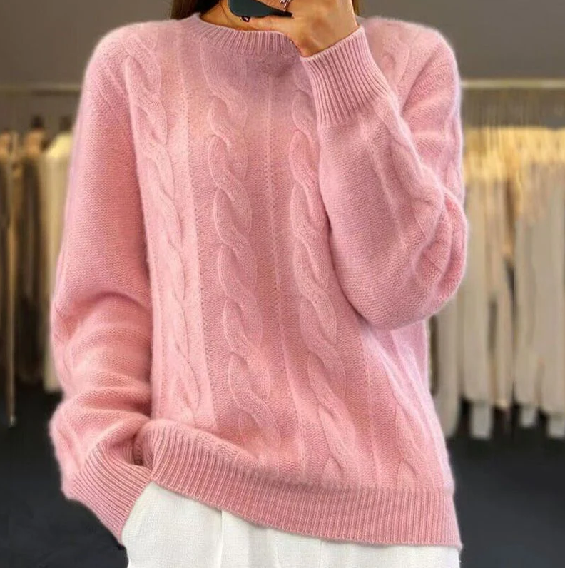 Kuschelpullover Weich Stricken