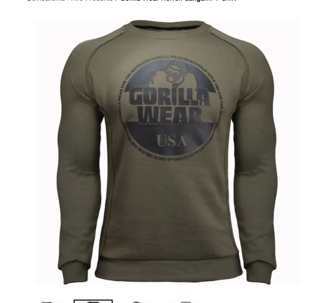 Herren Langarmshirt Gorilla Design Cool