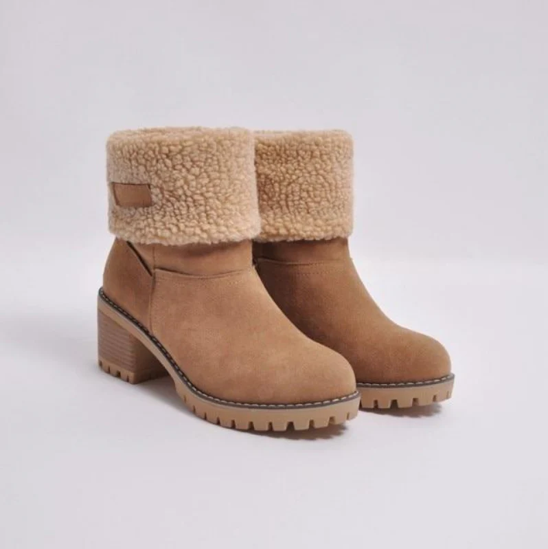 Warme Winterstiefel Wildleder Damen & Herren