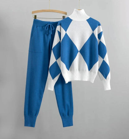 Damen Jogginganzug Pullover Hose Set