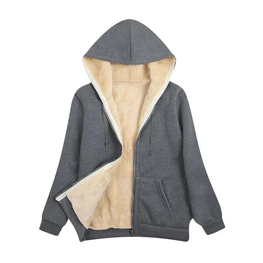 Winterjacke Damen Kapuze Kunstpelz Futter