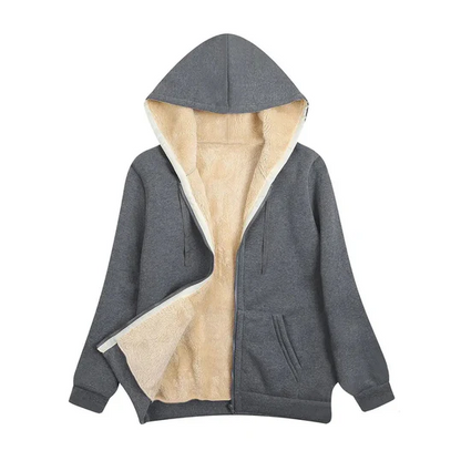 Winterjacke Damen Kapuze Kunstpelz Futter