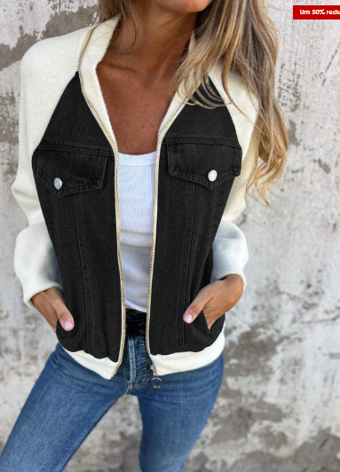 Modische Denim-Jacke Damen Trend
