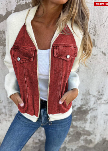 Modische Denim-Jacke Damen Trend