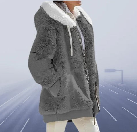 Weiche Winterjacke Damen Slim Fit