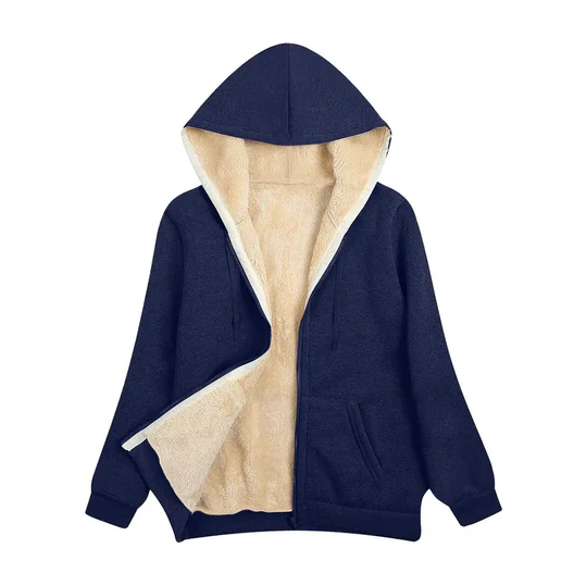 Winterjacke Damen Kapuze Kunstpelz Futter - IdealeKleiden