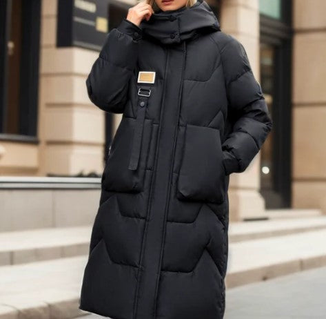 Lange Winterjacke Damen Parka Warm