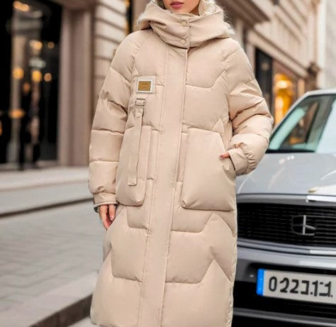 Lange Winterjacke Damen Parka Warm