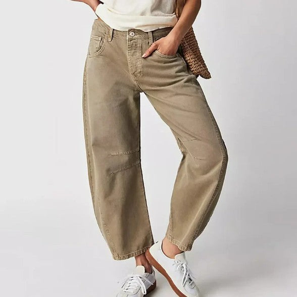 Stylische Frauenhose Weite Bein Damenhose