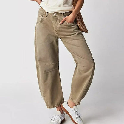 Stylische Frauenhose Weite Bein Damenhose