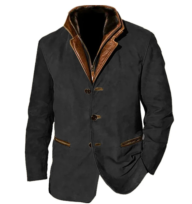 Lederjacke Herren Modern Wildleder