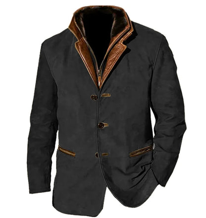 Lederjacke Herren Modern Wildleder