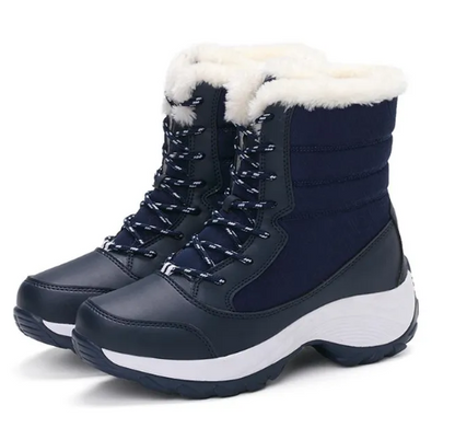 Warme Winterstiefel Plus Größe Pelzbesatz