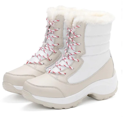 Warme Winterstiefel Plus Größe Pelzbesatz