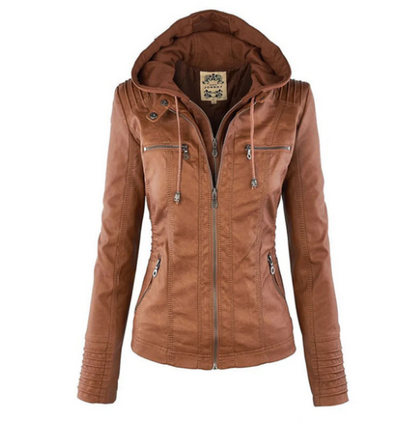 Wetterfeste Damenjacke Kapuze Waterproof