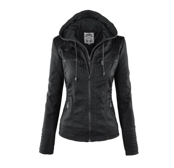 Wetterfeste Damenjacke Kapuze Waterproof
