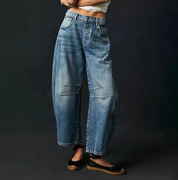 Stylische Frauenhose Weite Bein Damenhose - IdealeKleiden