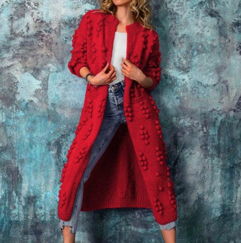 Elegante Damenstrickjacke Bunt Modern