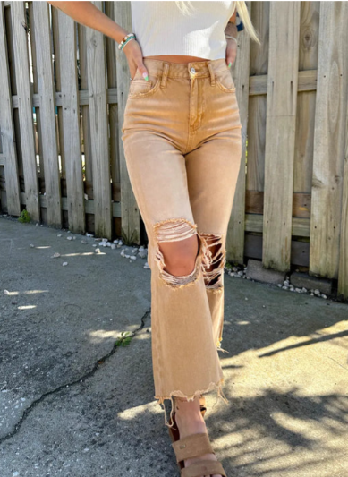 Ripped Jeans Frauen Trendy Style