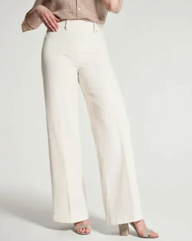 Damenoberjeans Mit Weitem Bein