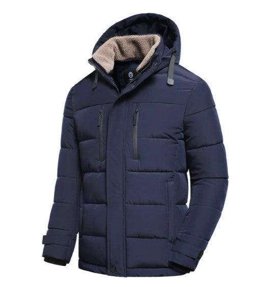 Herren Winterjacke Abnehmbare Kapuze Modern