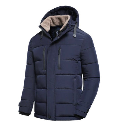 Herren Winterjacke Abnehmbare Kapuze Modern