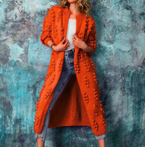 Elegante Damenstrickjacke Bunt Modisch