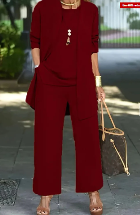Damen Strick-Set: Jacke, Pulli und Hose